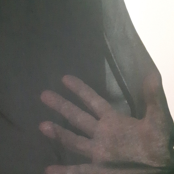 🛍️ NWOT black collarleas blouse - Picture 3 of 6